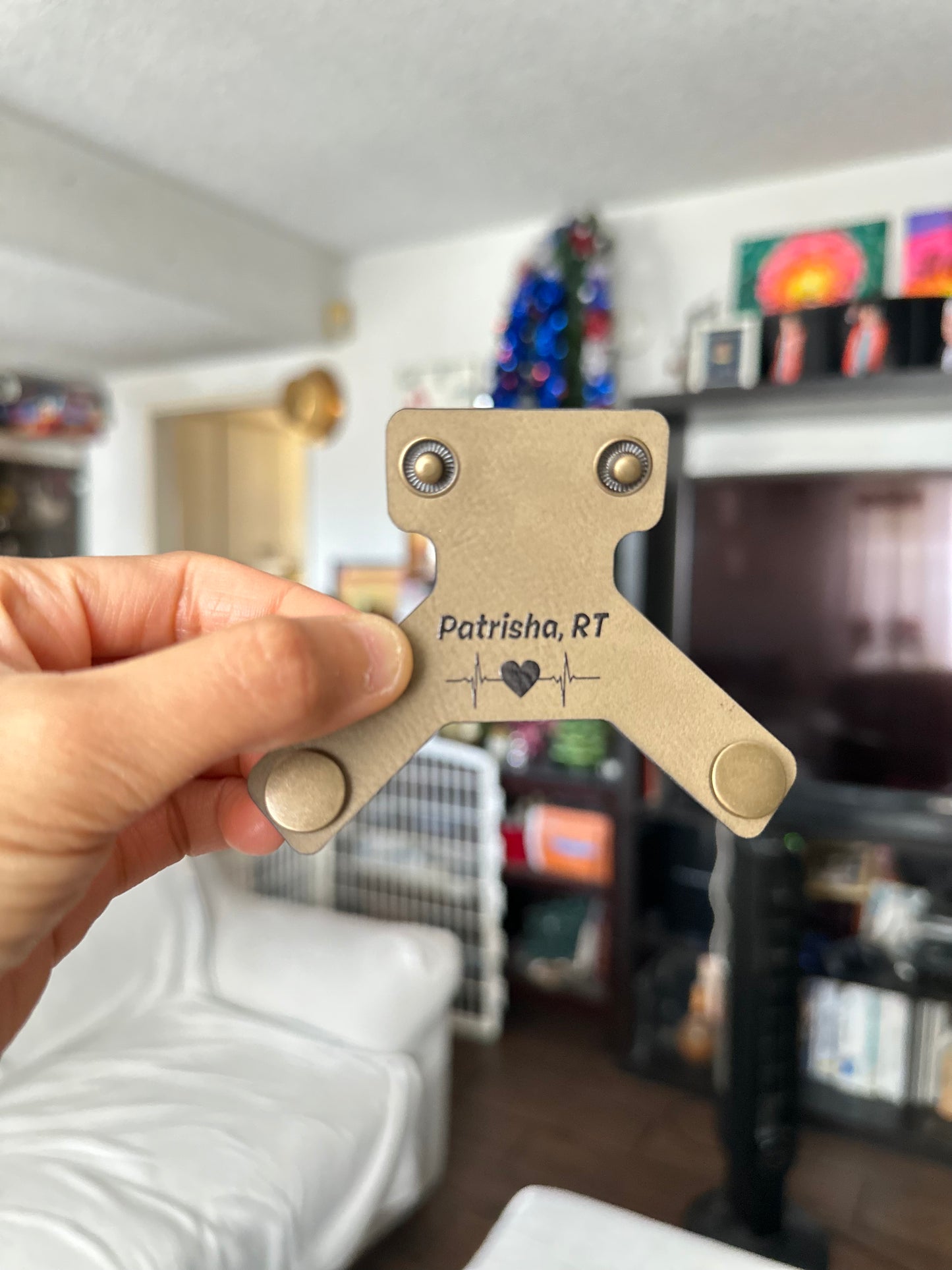 Custom Leather Stethoscope Tag