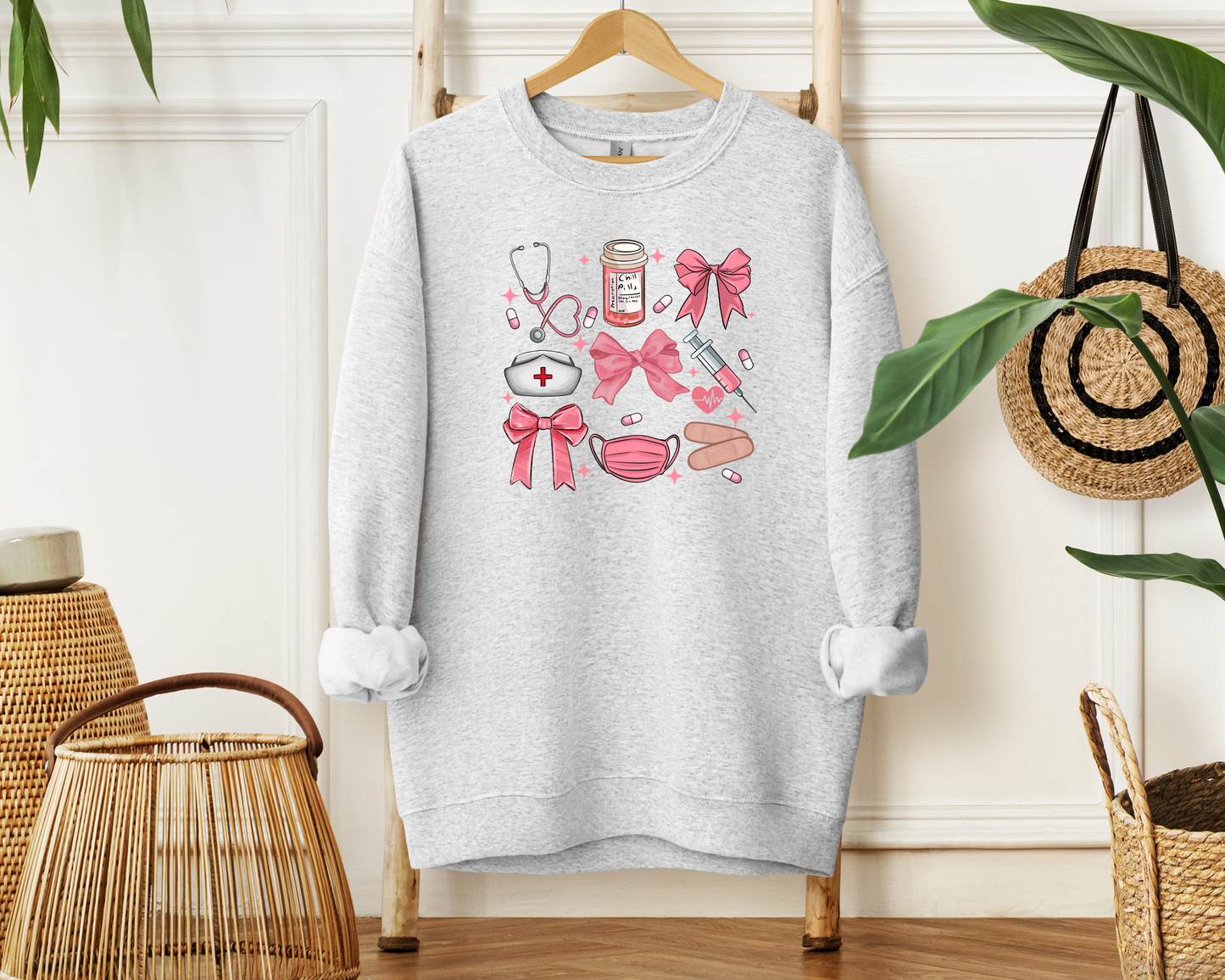 Bows Before Bros (Nurse Edition) Crewneck