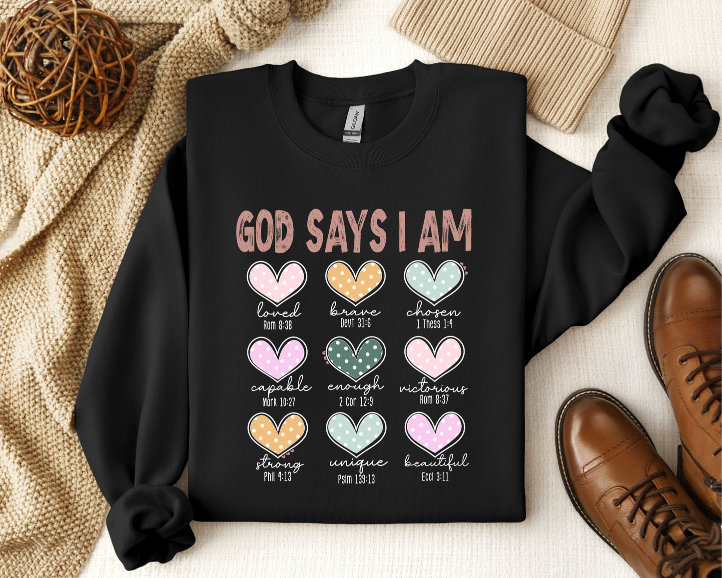 God Says I Am Crewneck
