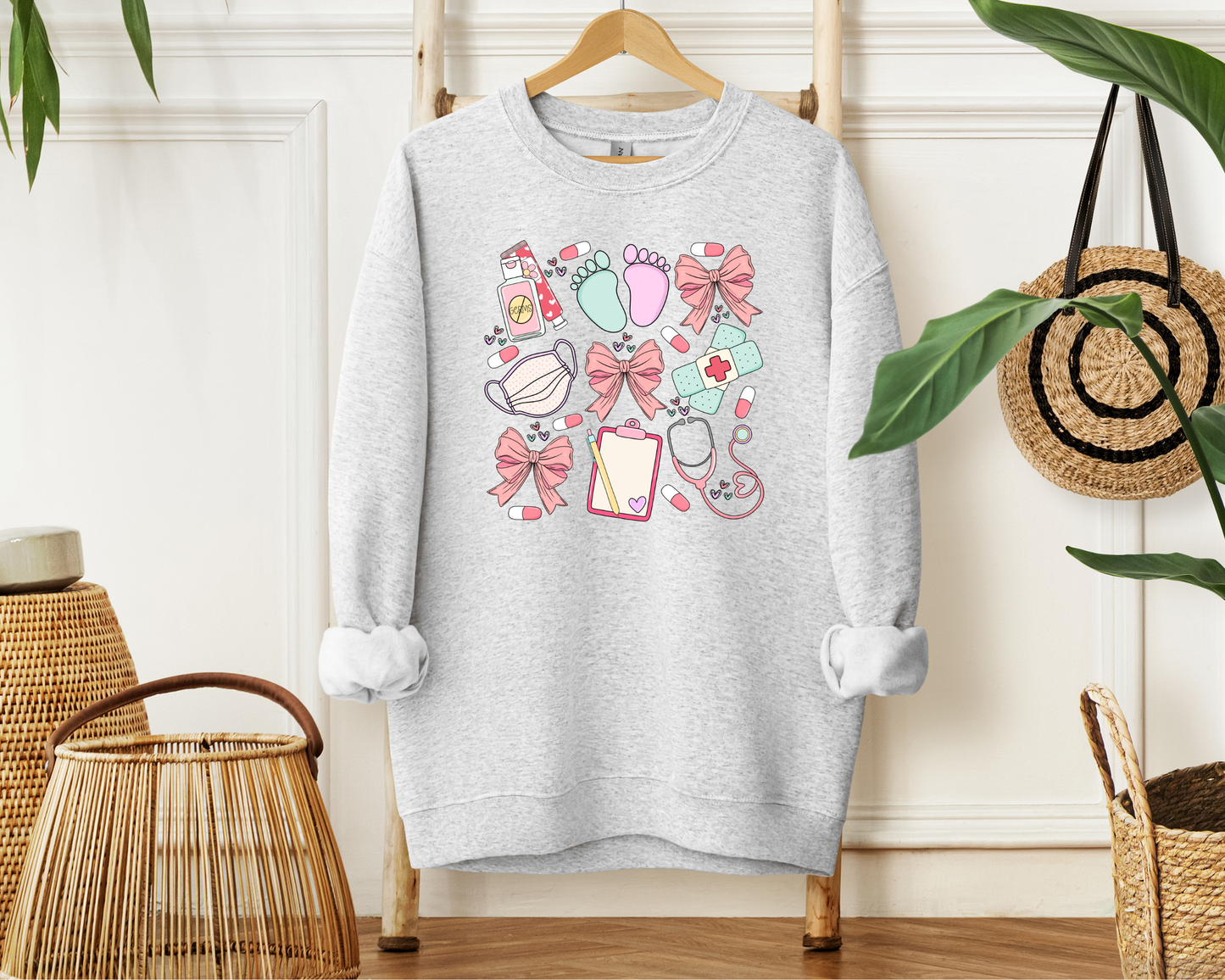 NICU Nurse Coquette Crewneck