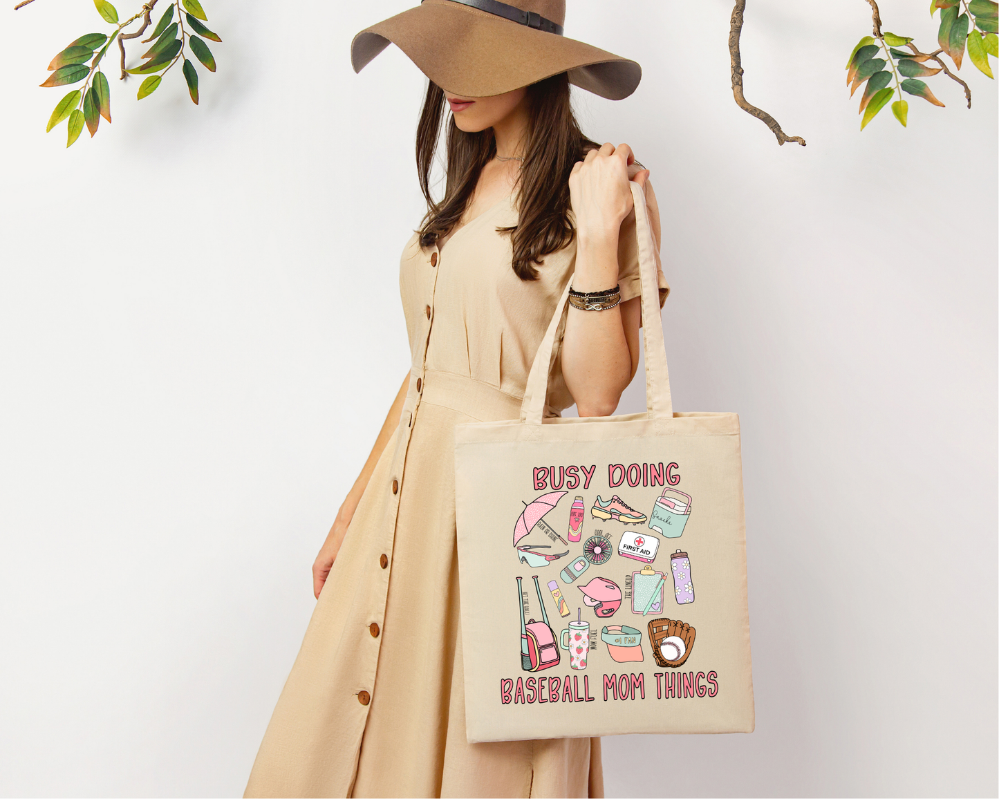 Busy Doing Baseball Mom Things Tote Bag