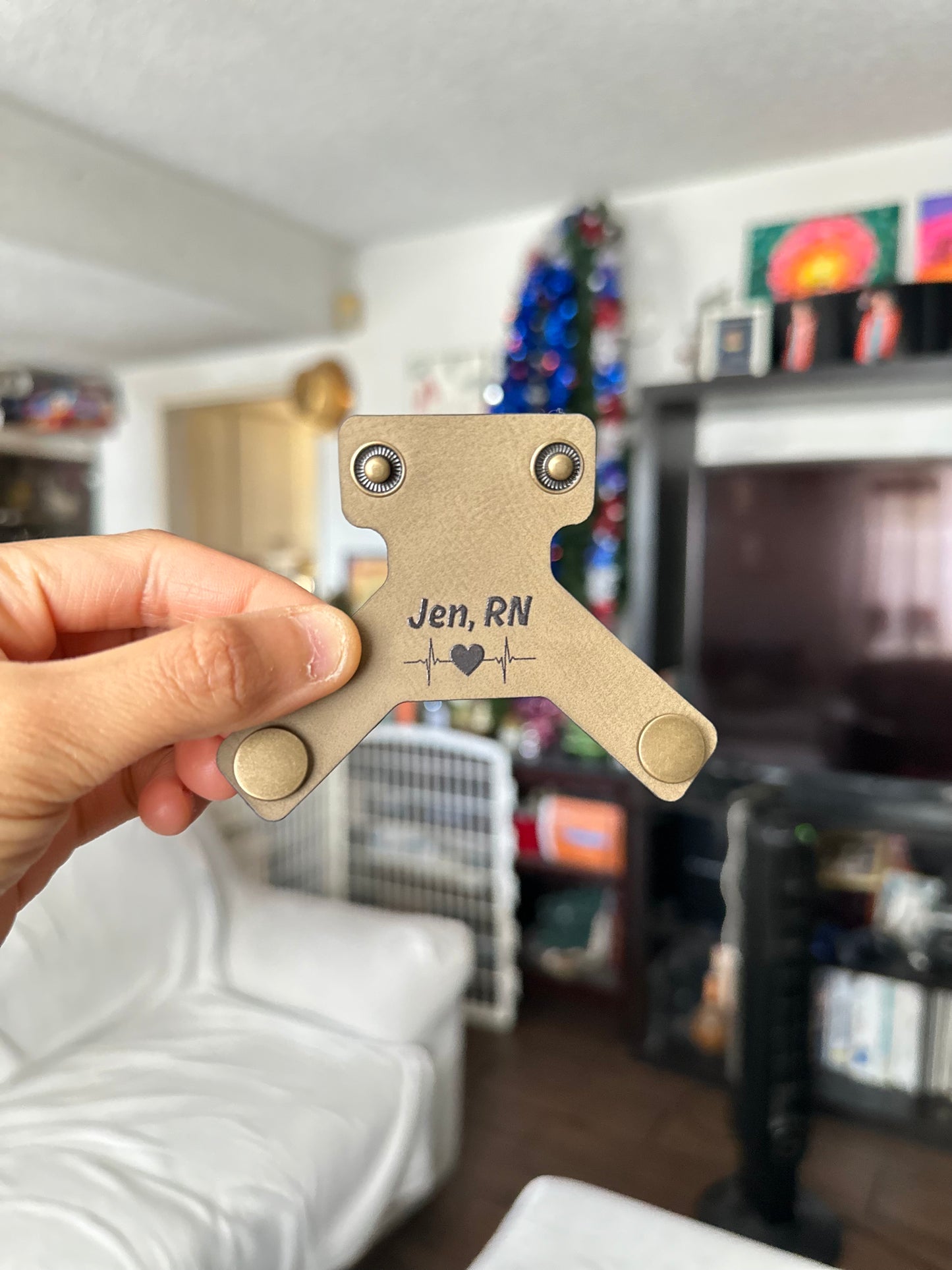 Custom Leather Stethoscope Tag