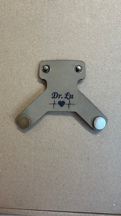 Custom Leather Stethoscope Tag