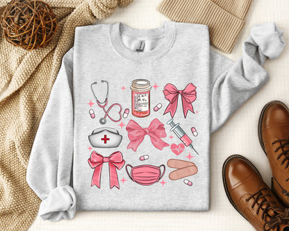 Bows Before Bros (Nurse Edition) Crewneck